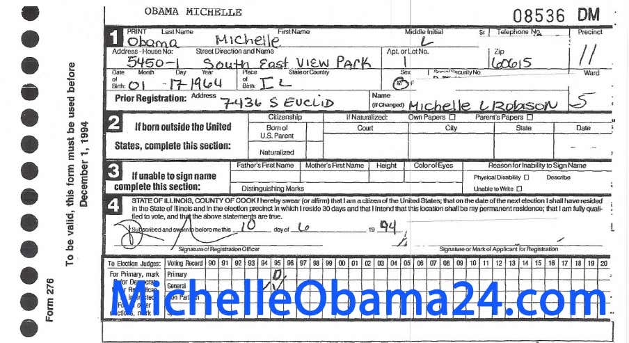 Filmmaker: Michelle Obama Listed as a Man on Voting Records Until 2008