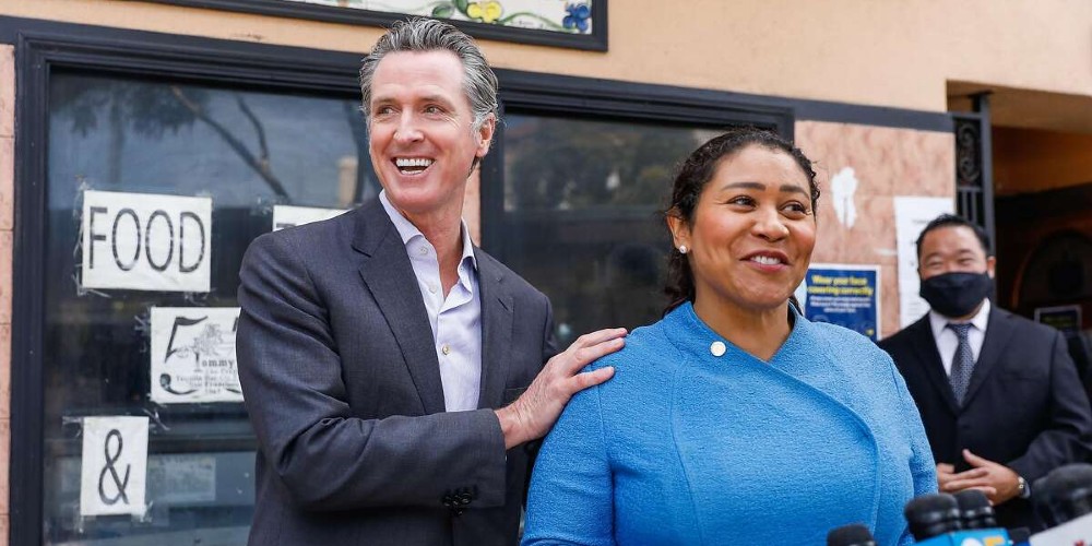 Gavin Newsom London Breed