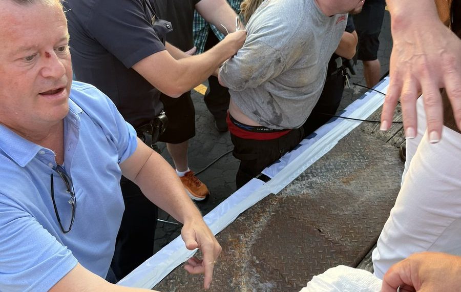 Republican Congressman Lee Zeldin Attacked on Stage During Campaign Event in New York State Governor Race