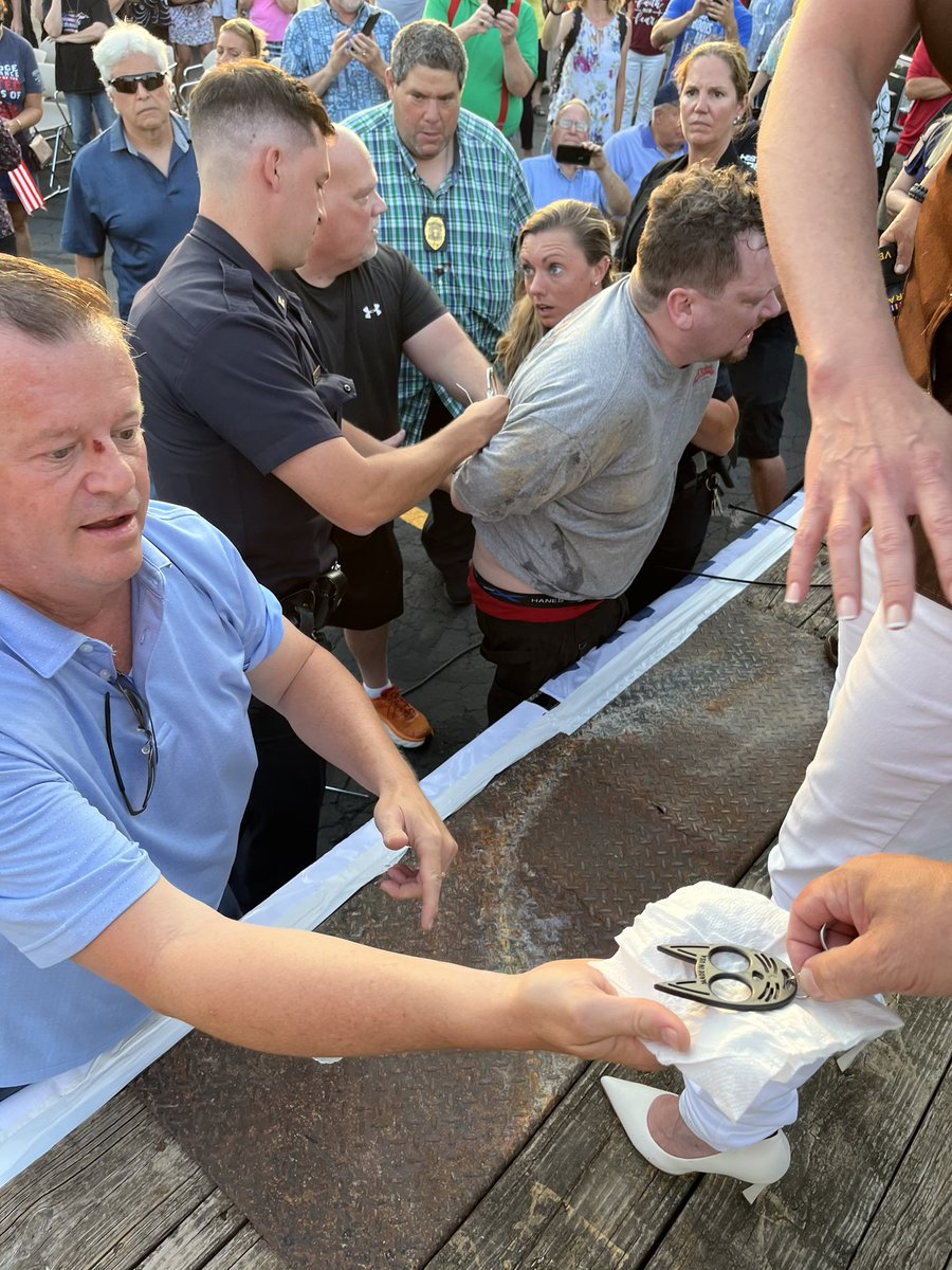 Republican Congressman Lee Zeldin Attacked on Stage During Campaign Event in New York State Governor Race