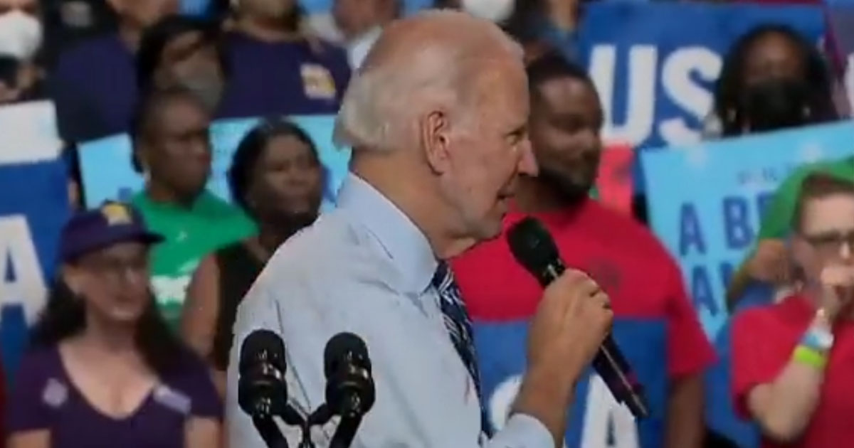 VIDEO: Heckler Yells ‘You Stole The Election’ At Joe Biden During Speech