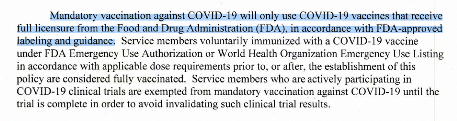 Biden Admin officials scramble to escape blame for unlawful Pentagon order mandating mRNA for troops