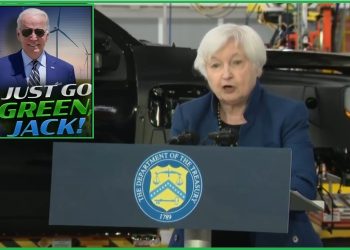 Secretary Yellen Celebrates Treasury Policy Making “Future U.S. Economy Dependent on the Wind and the Sun”