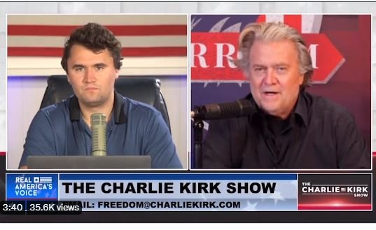 BOMBSHELL: “Jack-Booted Gestapo Has to Show Up at Their Door!” — Steve Bannon Tells Charlie Kirk 35 Trump Allies Had Homes Raided by FBI on Thursday