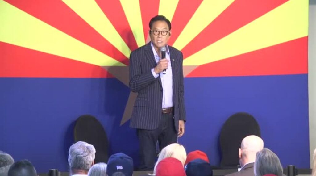 Robert Kiyosaki Reveals The Reason He Is Endorsing Kari Lake At His First Ever Political Rally