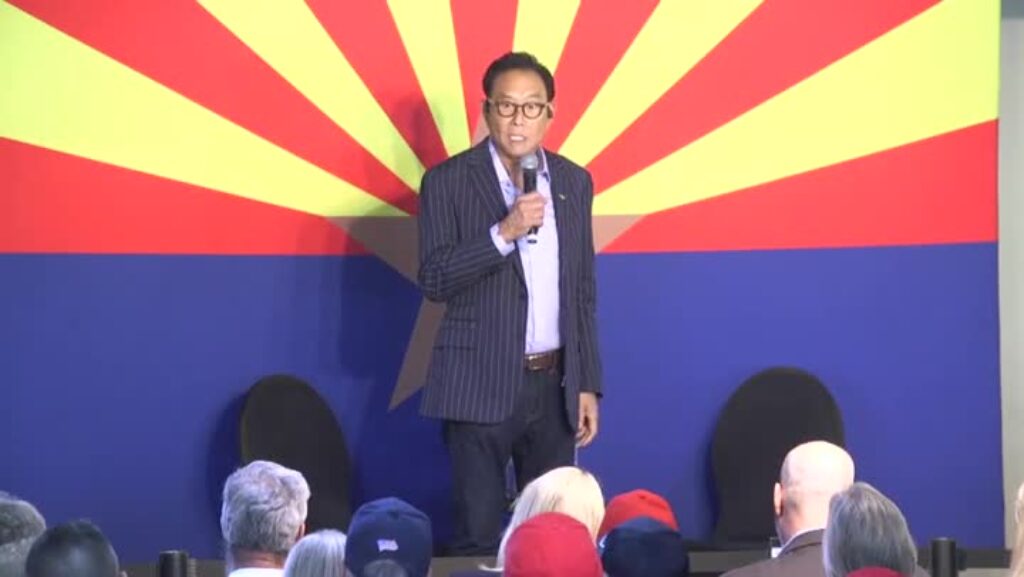 Robert Kiyosaki Reveals The Reason He Is Endorsing Kari Lake At His First Ever Political Rally