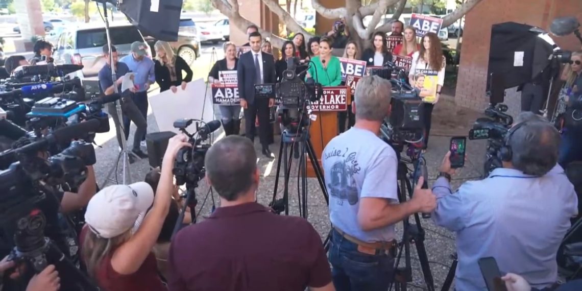 MUST SEE: Savage Kari Lake Gives A “Tutorial In How Fake, Bogus, Defamatory News Is Made” – Then Takes Important Question from Local Gateway Pundit Reporter