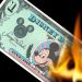Disney Dollar Burning
