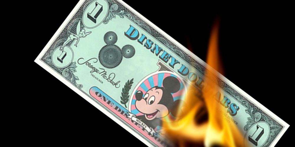 Disney Dollar Burning