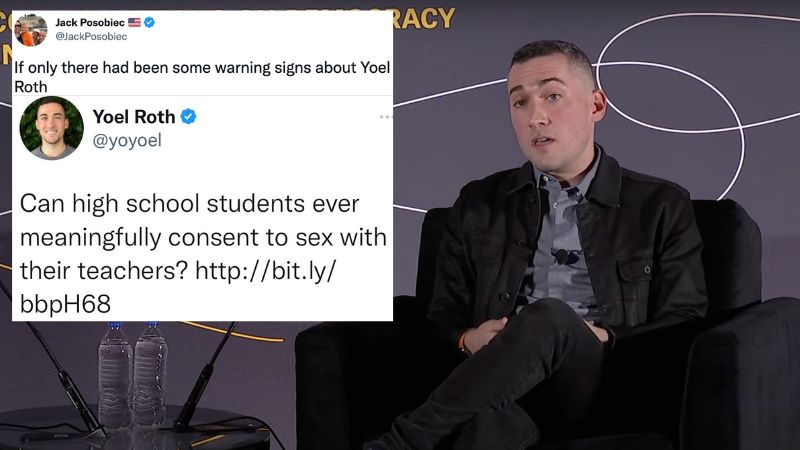 Former Twitter exec Yoel Roth asked if teens could ‘meaningfully consent to sex’ with teachers in 2010