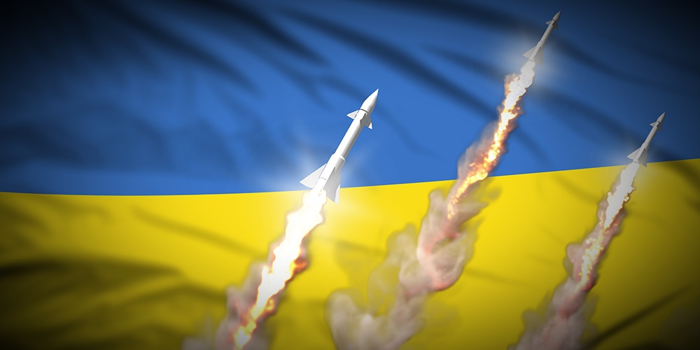 Ukraine-Flag-Missles-Launched