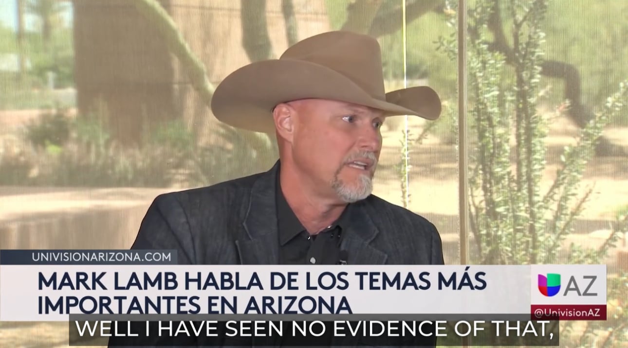 WATCH: “Not In My County” – Kari Lake’s Senate Primary Opponent Sheriff Mark Lamb Ignores Fraud in His County, Says He Has “Seen No Evidence” That Elections Were Rigged Against Donald Trump and Kari Lake