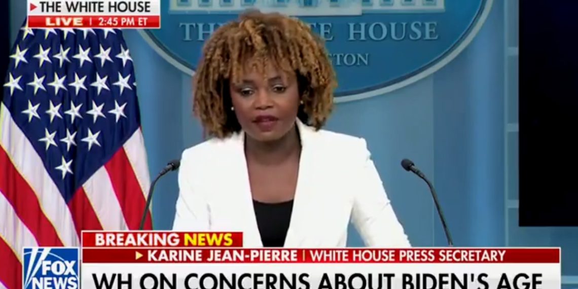 Karine Jean-Pierre Falsely Claims Videos Of Biden Acting Lost In Europe Are ‘Deepfakes,’ With Zero Evidence