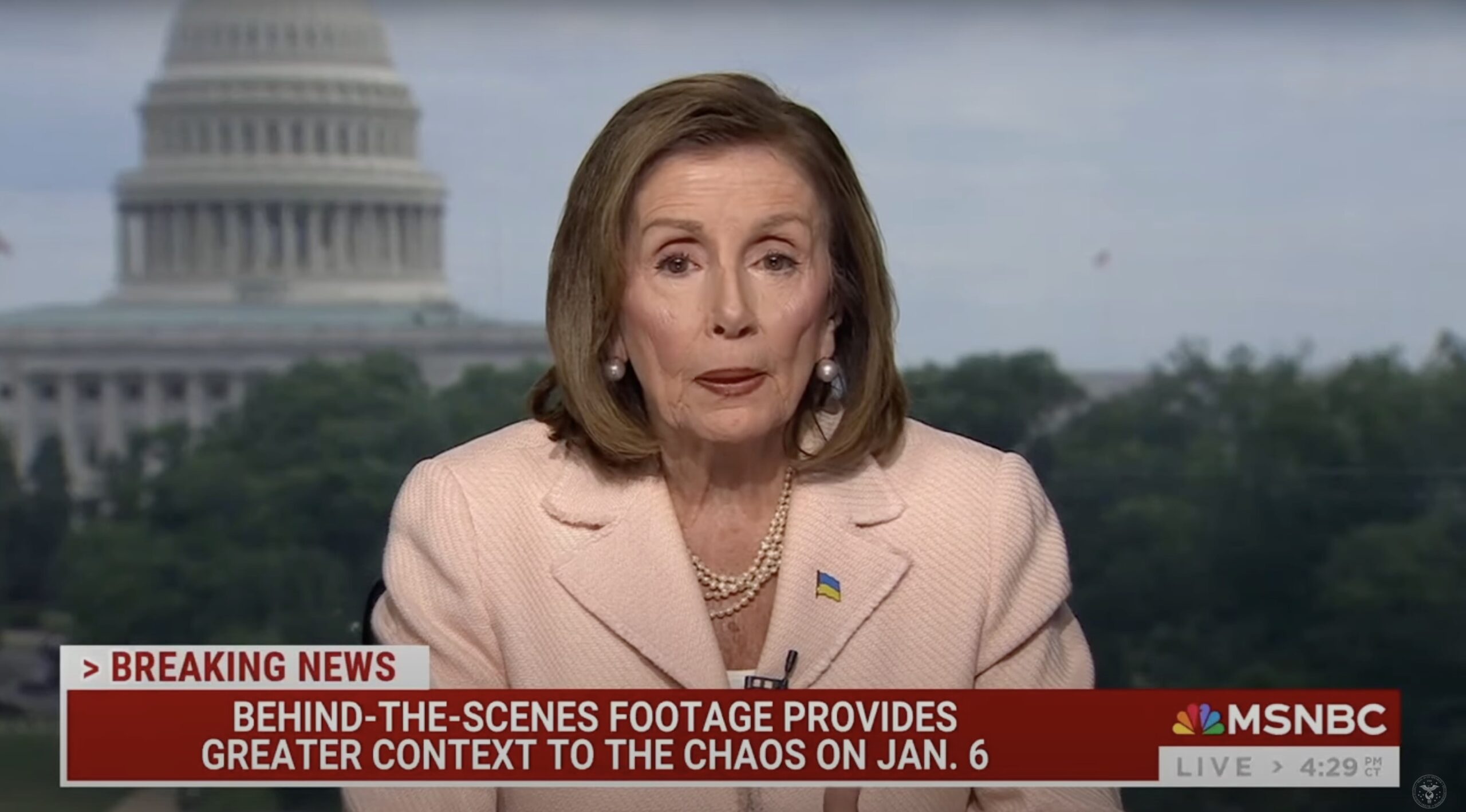 Furious Pelosi Rants on MSNBC, Dismisses Explosive New Video Admitting She’s Responsible for Lack of National Guard on J6!