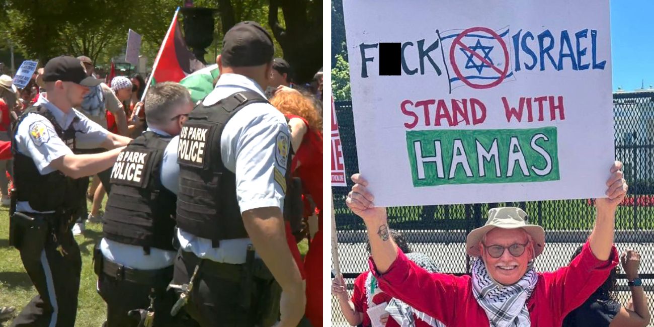 BREAKING: Pro-Palestinian protesters surround White House, clash with police