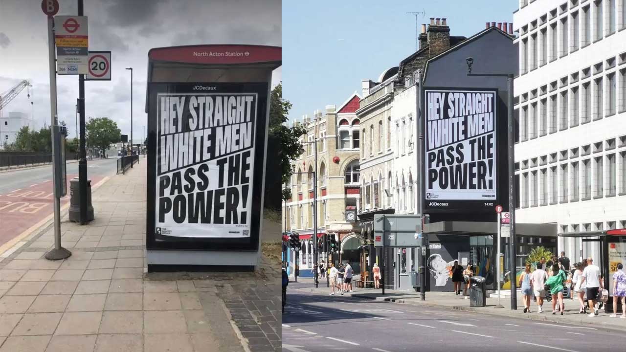 Taxpayer-Funded Posters in London Proclaim “Hey Straight White Men Pass The Power!”