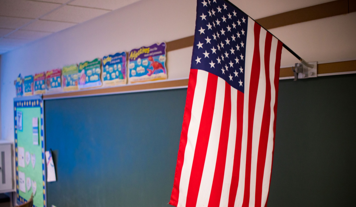 Teacher Confiscates American Flags, Student Punished