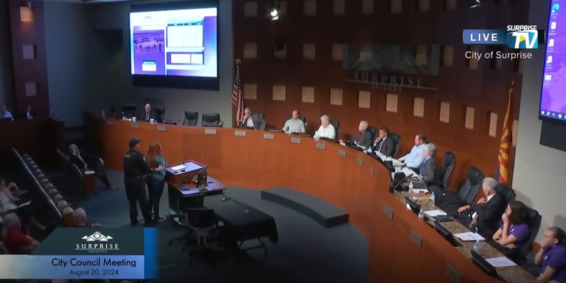 Above Accountability: Arizona Mom Arrested at Council Meeting By Mayor For Criticism Of City Officials, All While 10-Year-Old Daughter Watches in Horror