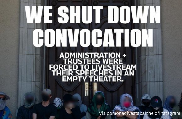 Pro-Palestinian protesters ‘shut down’ Pomona College convocation