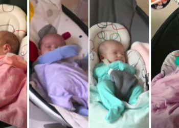 1 in a 15 Million Miracle: Couple Welcomes Quadruplet Girl Babies
