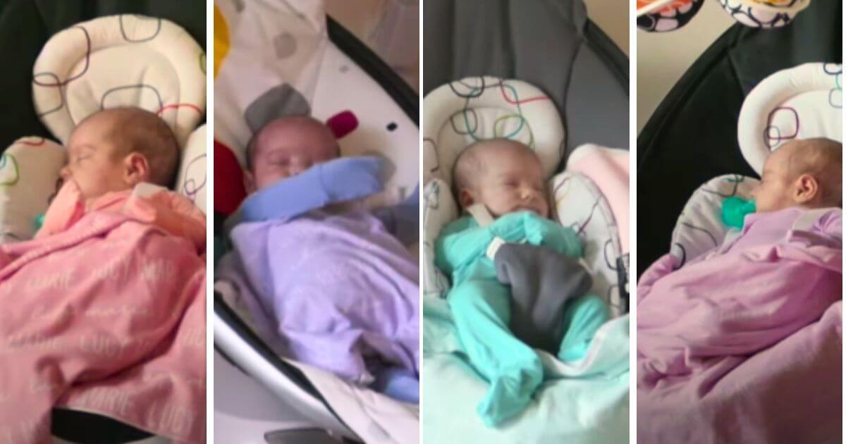 1 in a 15 Million Miracle: Couple Welcomes Quadruplet Girl Babies