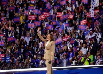 Uncommitted delegates camp outside DNC after dozens vote 'present' rather than for Harris at convention roll call