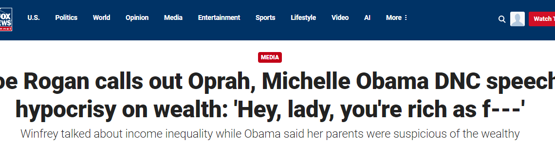 Joe Rogan Roasts Oprah Winfrey And Michelle Obama’s ‘Equality’ Hypocrisy [VIDEOS]