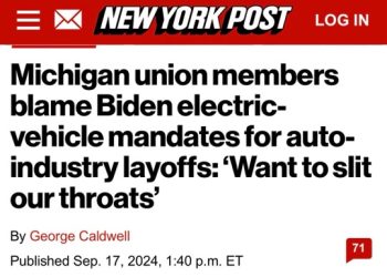 Michigan union members blame Biden electric-vehicle mandates for auto-industry layoffs: ‘Want to slit our throats’