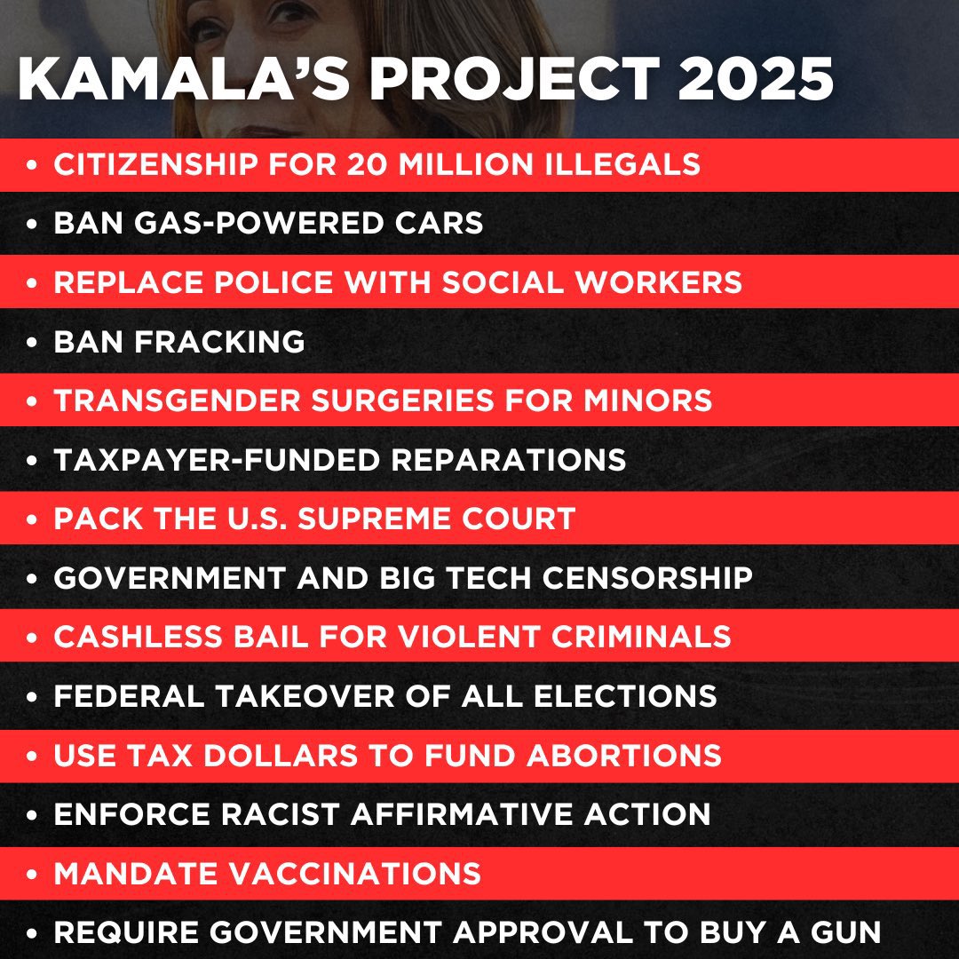 Kamala’s Project 2025 — Talk About Scary