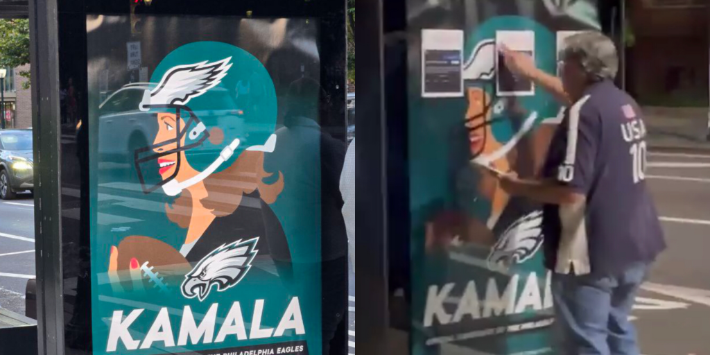 Fan Takes Matters Into His Own Hands After ‘Counterfeit’ Pro-Kamala Ads Use NFL Logo