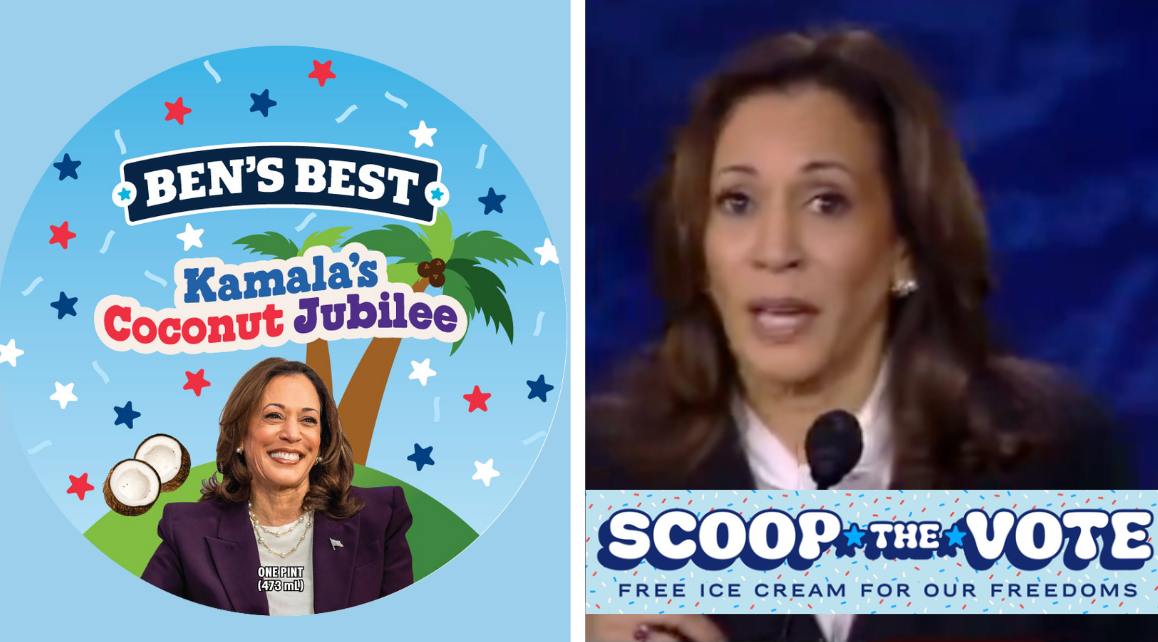 Ben & Jerry's launches Kamala themed ice cream flavors to 'scoop the vote'