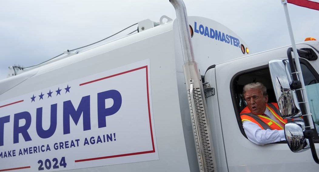 The Media Is Freaking Out Over Trump's Garbage Truck Stunt