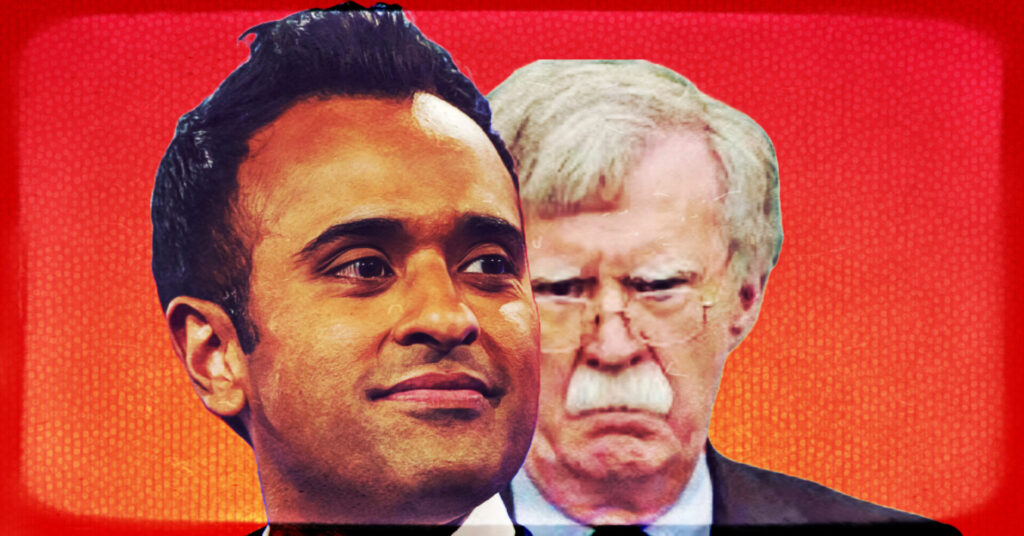 Vivek wipes the floor with John Bolton at debate…