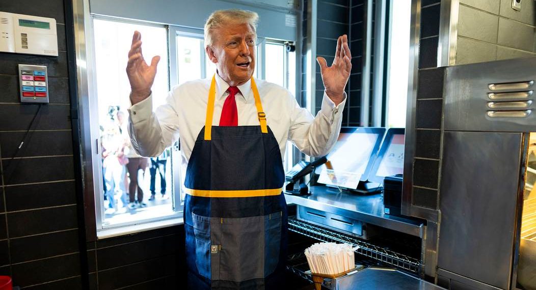 Is This the Lamest, Most Hysterical Reaction to Trump's McDonald's Drive-Thru Event?