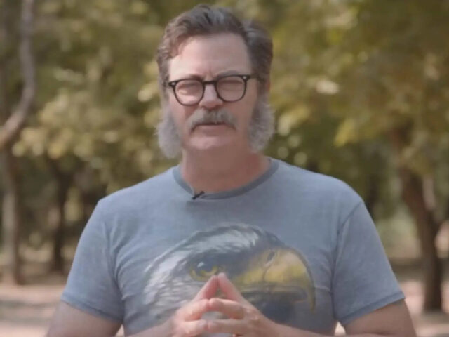 Pro-Harris Actor Nick Offerman Slammed for Video Promoting Beating Senior Citizens Who Didn’t Vote for Kamala