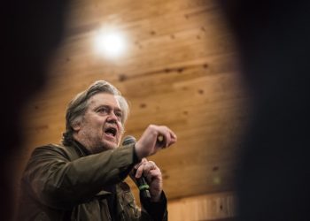 Steve Bannon Taught Civics in Prison, and Now Schools the Reporters