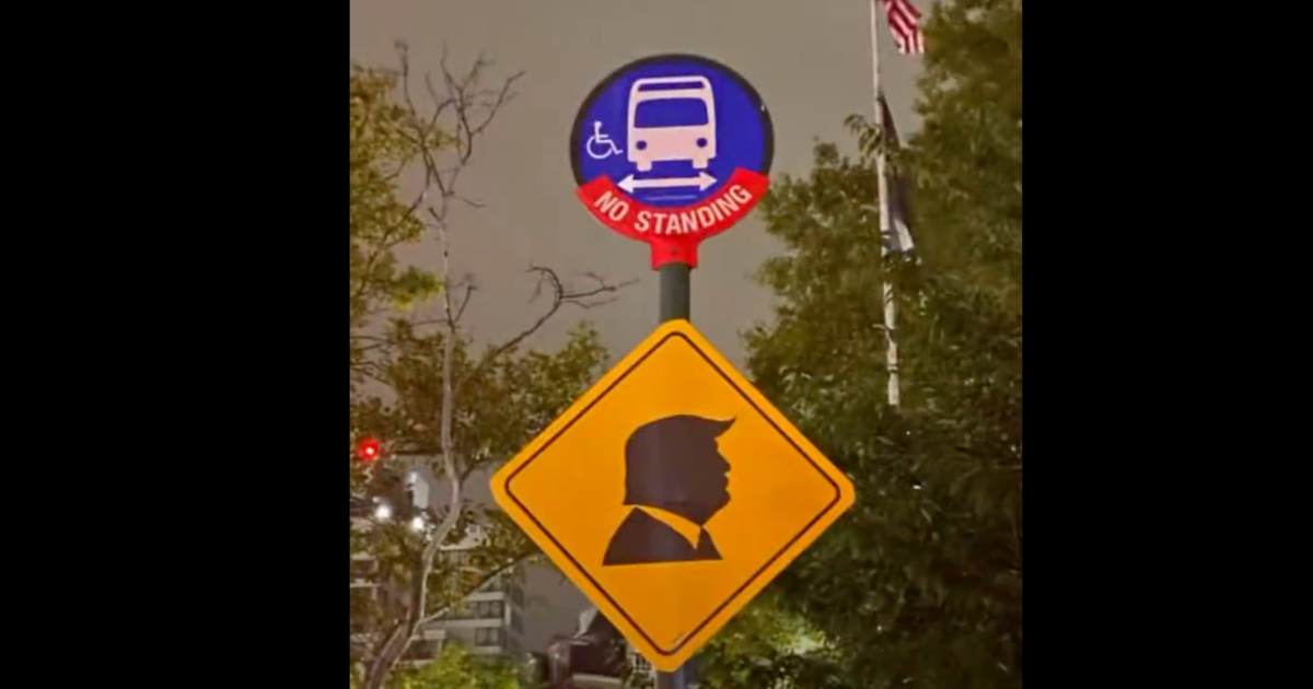 Brilliant: ‘Traffic Signs’ with Donald Trump’s Silhouette Mysteriously Pop Up in NYC