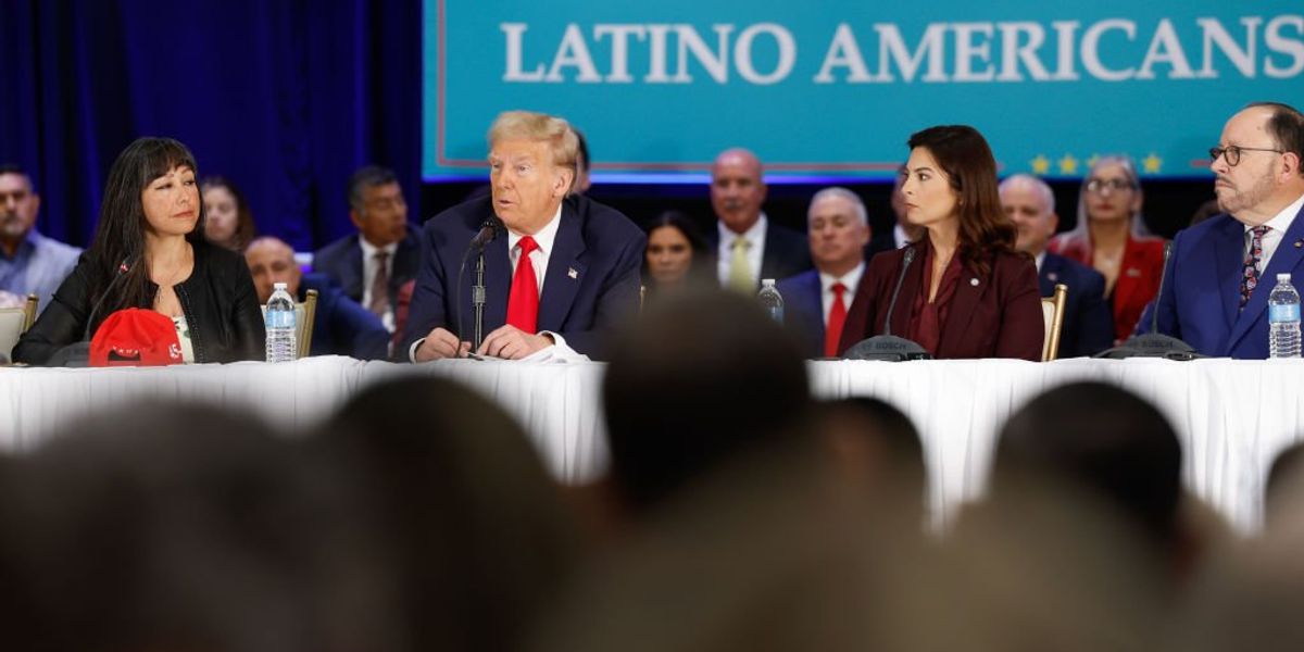 Trump visits Florida to maximize lead over Harris with Latinos