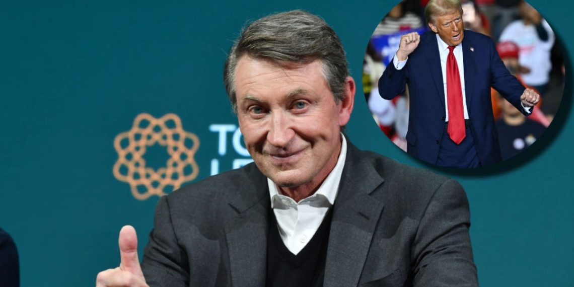 Wayne Gretzky Rocking A MAGA Hat At Donald Trump's Election Party Has Liberals Losing Their Minds