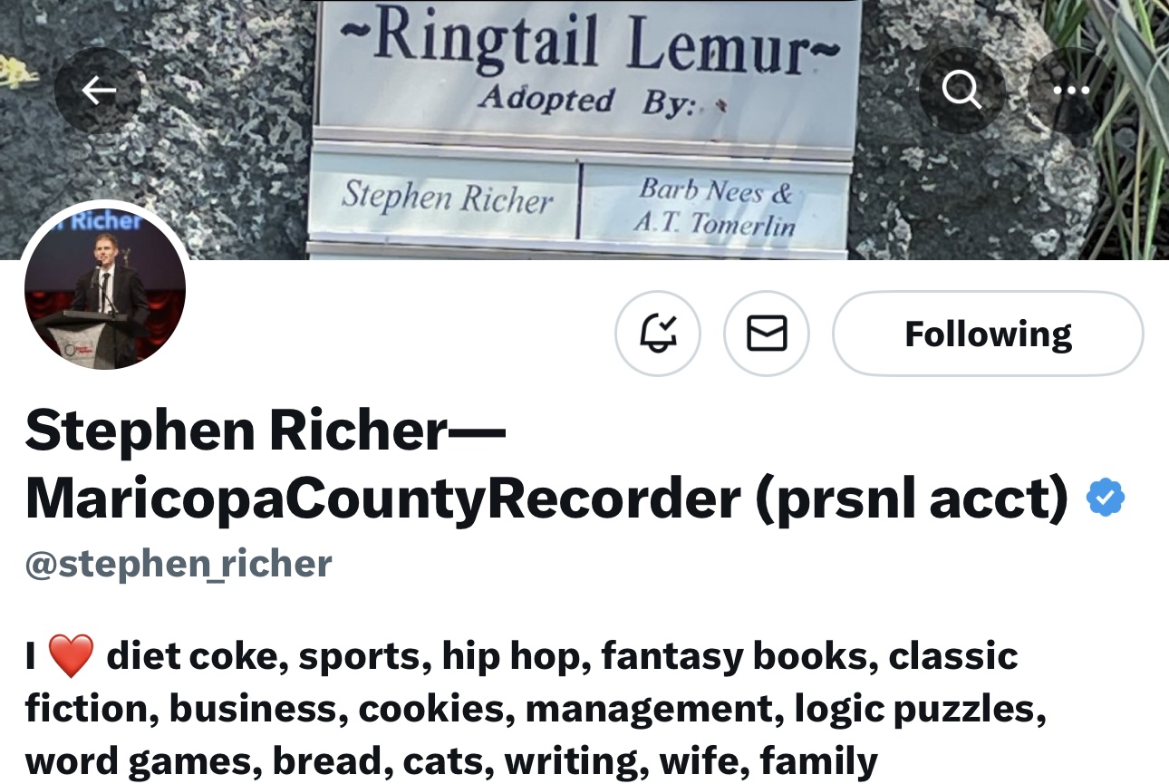 JUST-IN: Maricopa County Election Official Stephen Richer Reactivates X Account After Deleting Page Amidst Continued Vote Counting and Discovery Request in Ongoing Kari Lake Defamation Suit