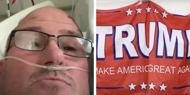 California man hospitalized with brain bleed after being beat up by neighbor over Trump banner: report