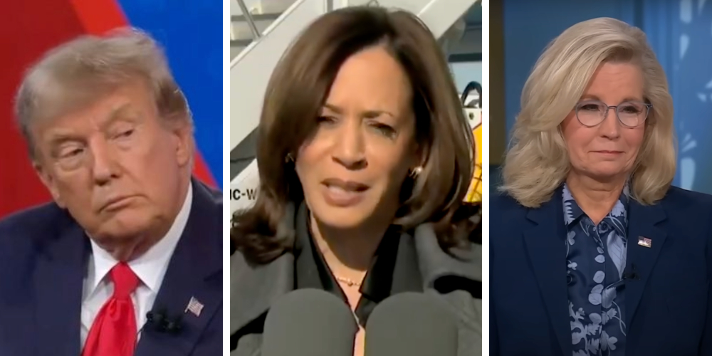 BREAKING: Kamala spreads hoax that a Trump called for Liz Cheney’s execution by firing squad