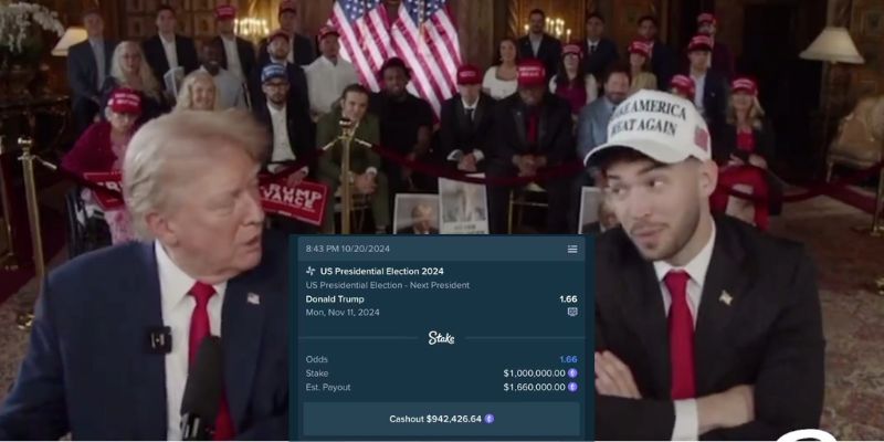 BREAKING: Streamer Adin Ross bets $1,000,000 on Donald Trump, pledges to give away $100K to his followers