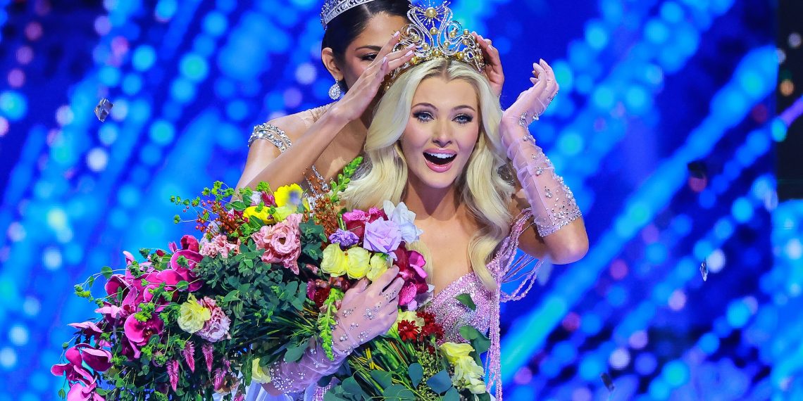 Victoria Kjær Theilvig of Denmark is crowned the 73rd Miss Universe