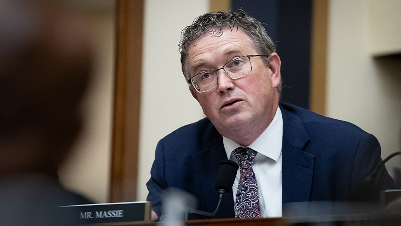 Rep. Thomas Massie says Biden Green-Lighting Striking Russia an Unconstitutional Act of War & Impeachable Offense