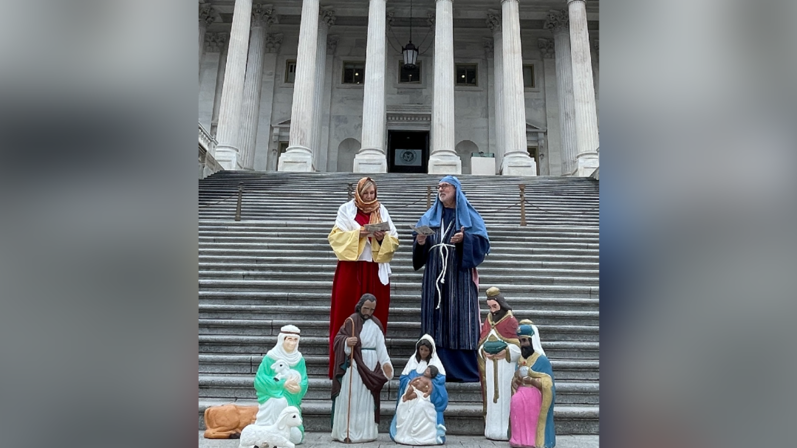 Nativity Scene Debuts at U.S. Capitol with Prayer, Carols, and the Biblical Christmas Story Thanks to Courageous Christian Group