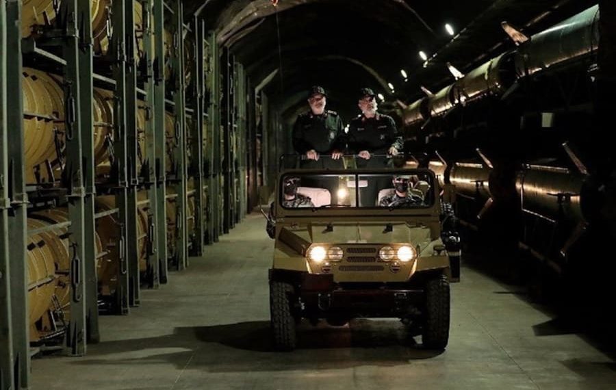 Iran showcases underground weapons storage facility featuring 'new special missiles'
