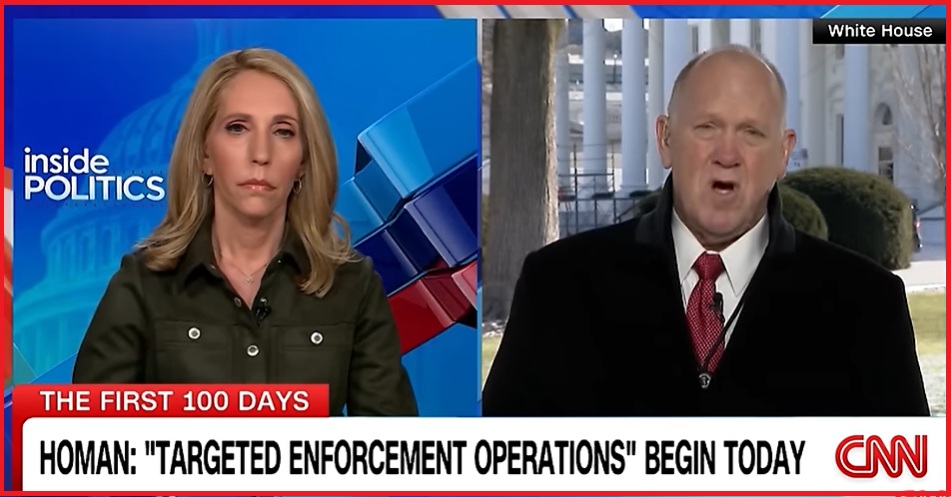 Dana Bash Pretends to Be Confused About Tom Homan Deportation Operation ...