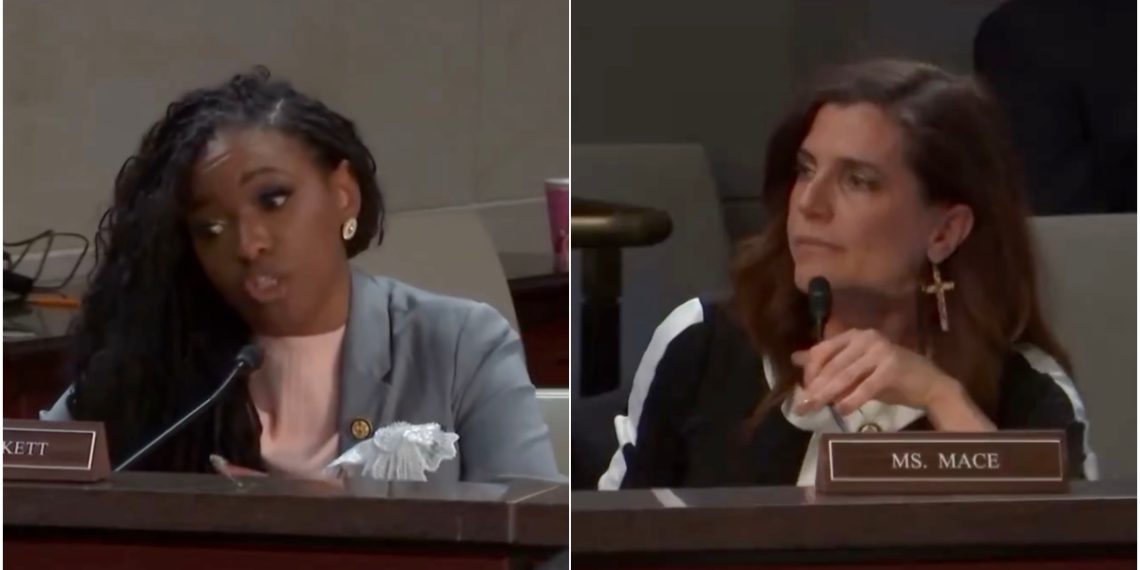 “You Want to Take It Outside?!” – Rep. Nancy Mace GOES OFF on Race-Baiting Rep. Jasmine Crockett After a Nasty Cheap Shot from Crockett During House Hearing (VIDEO)