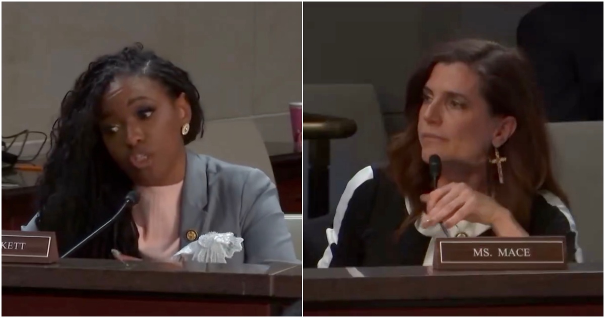 “You Want to Take It Outside?!” – Rep. Nancy Mace GOES OFF on Race-Baiting Rep. Jasmine Crockett After a Nasty Cheap Shot from Crockett During House Hearing (VIDEO)